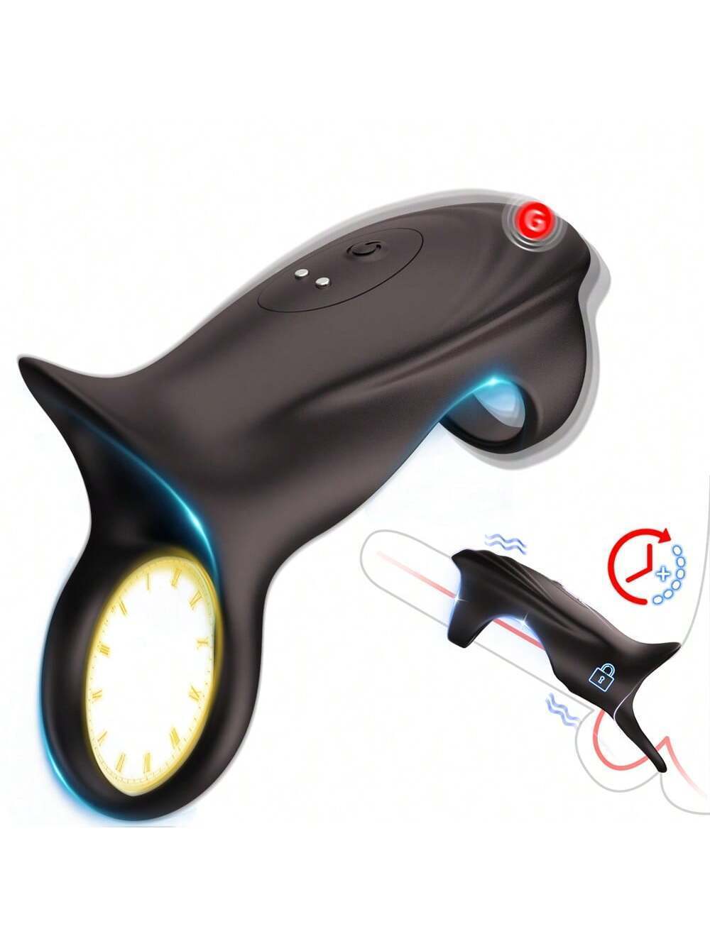Powerful 10 Vibrations Penis Ring Vibrator APP Control 