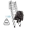 [US Local Warehouse] Wall-Mounted Folding Stairs Attic Ladder Pull Down System with Handrails Retractable Loft Ladder for Indoor/Storehouse/Basement 600lbs Capacity