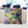 Flower Hummingbird-11CT Stamped Cross Stitch Pillowcase 45*45cm