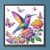 Diamond Painting-DIY Crystal Rhinestone Flower Bird