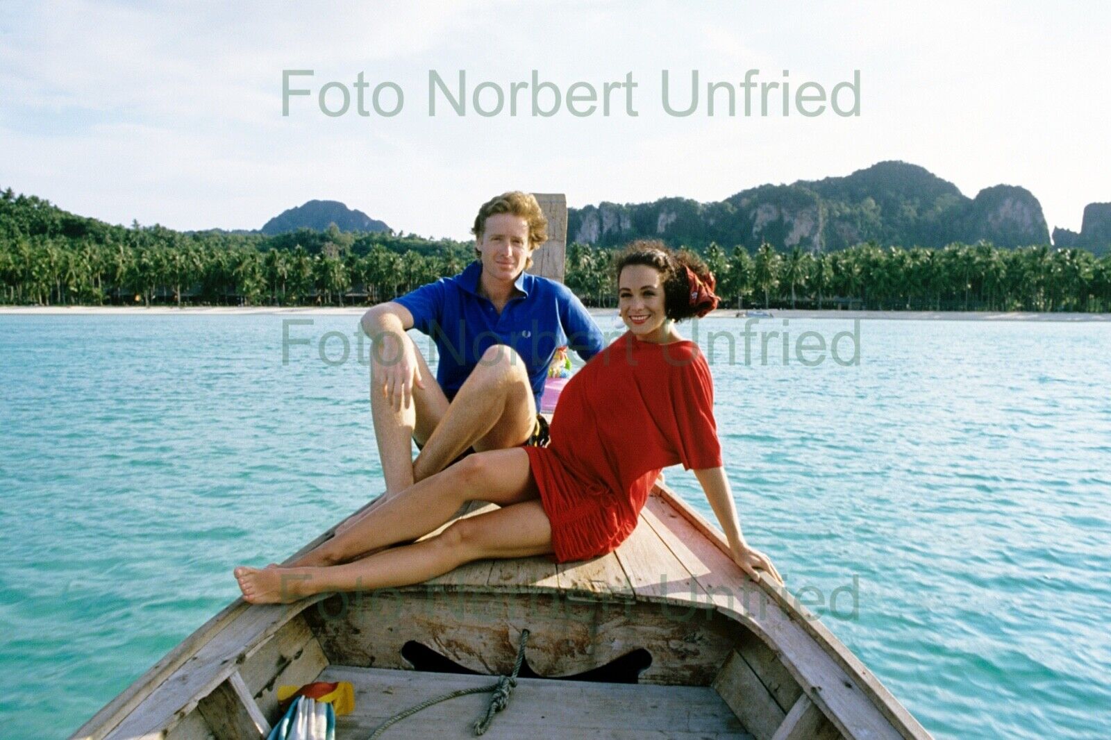 Albert Fortell - Barbara Wussow - Foto 20 x 30 cm ohne Autogramm (Nr 2-2