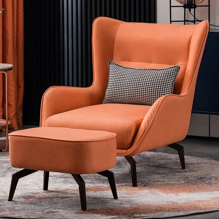 Homemys Modern Lounge Sofa & Tiger Chair