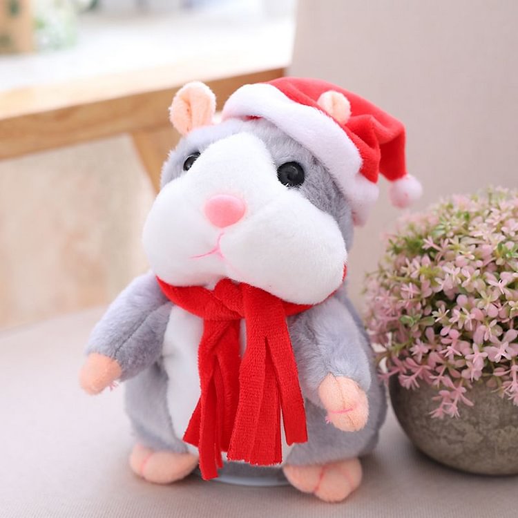 Talking Hamster Plush Toy - New Christmas Edition