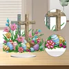 Diamond Painting Cross Easter Egg Tabletop Ornament Kit for Home Office Decor