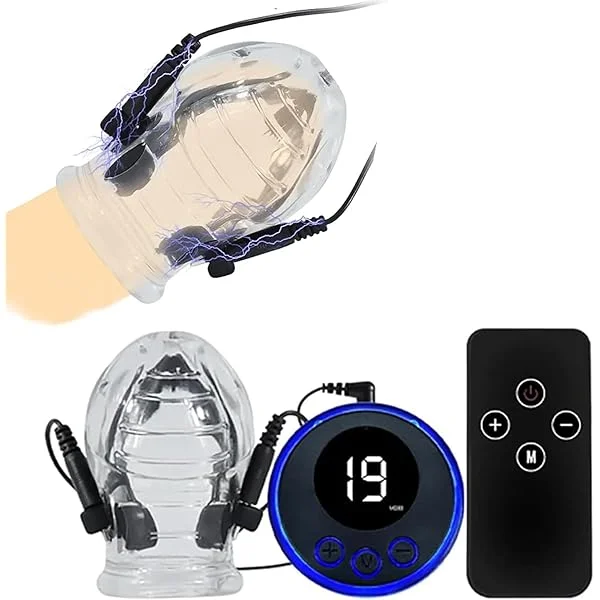 Remote Cock Ring Stimulation Devices Chastity Cage