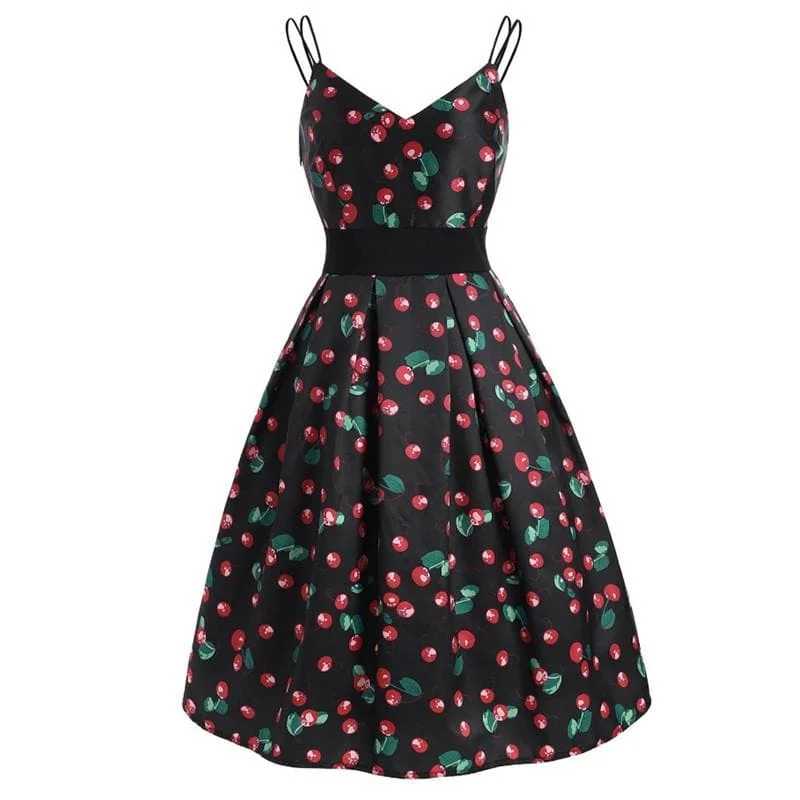 Black Cherry Spaghetti Strap Dress SP13873