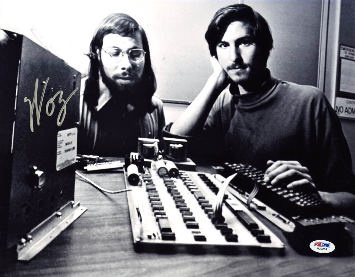 Steve Woz Wozniak SIGNED 11x14 Photo Poster painting Jobs Apple Computer PSA/DNA AUTOGRAPHED