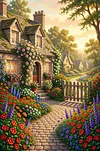 Luxury AB Velvet Diamond Painting Kit - Landscape