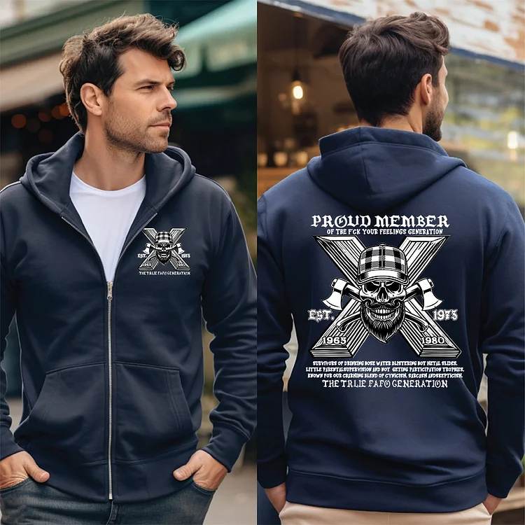 Generation X Skull Double-Sided Custom Shirt, Proud Member Of The Fuck You Feelings Sweatshirt