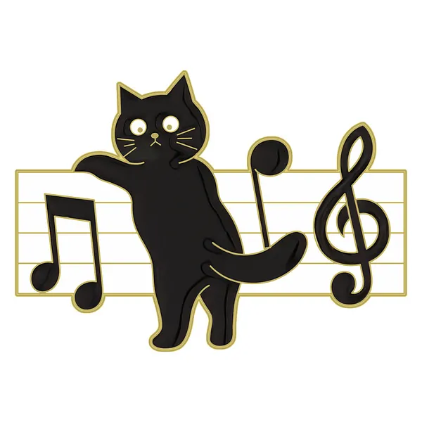 Foto del pin Gato Músico Melódico