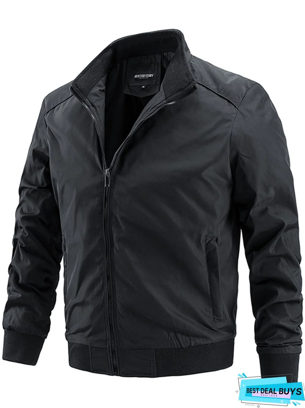 Men's Casual Solid Color Thin Jacket Coat