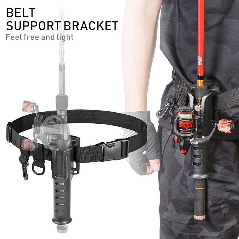 Adjustable Fishing Rod Waist Holder Belt for Offshore Tackle