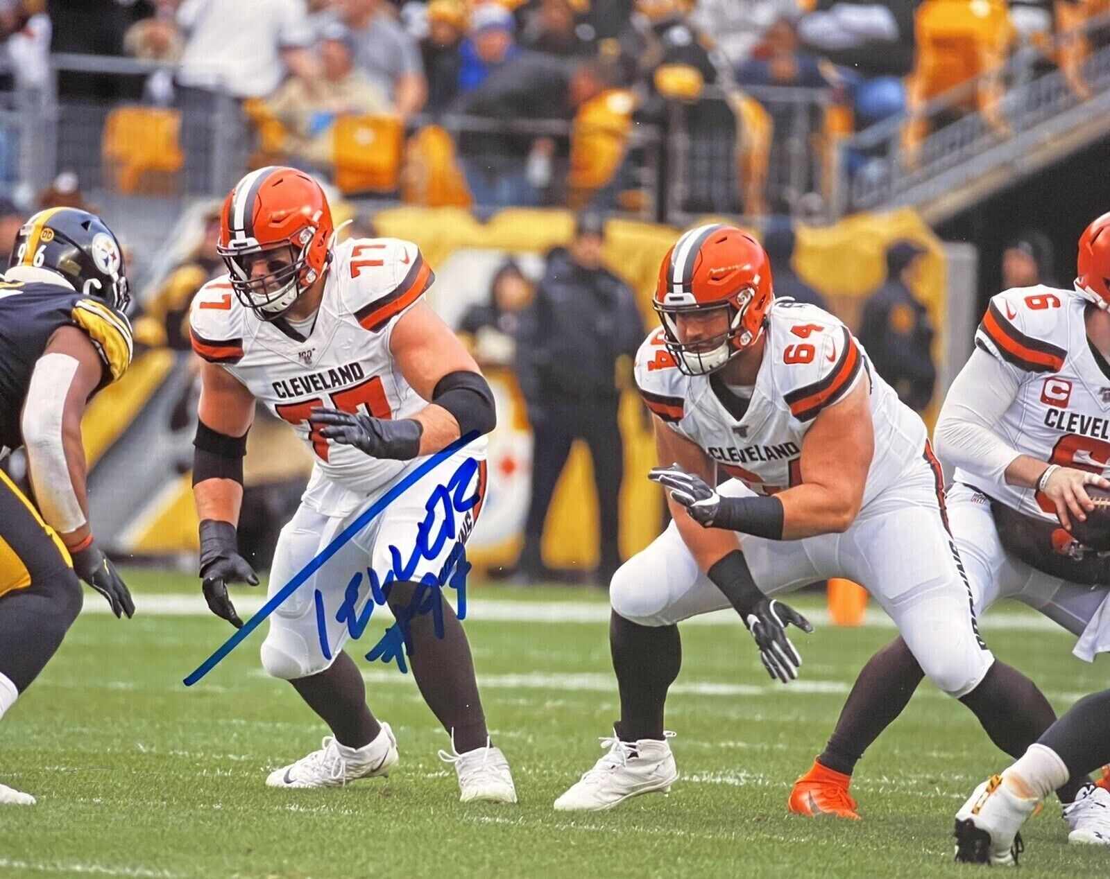 Wyatt Teller Autographed Signed 8x10 Photo Poster painting ( Browns ) REPRINT