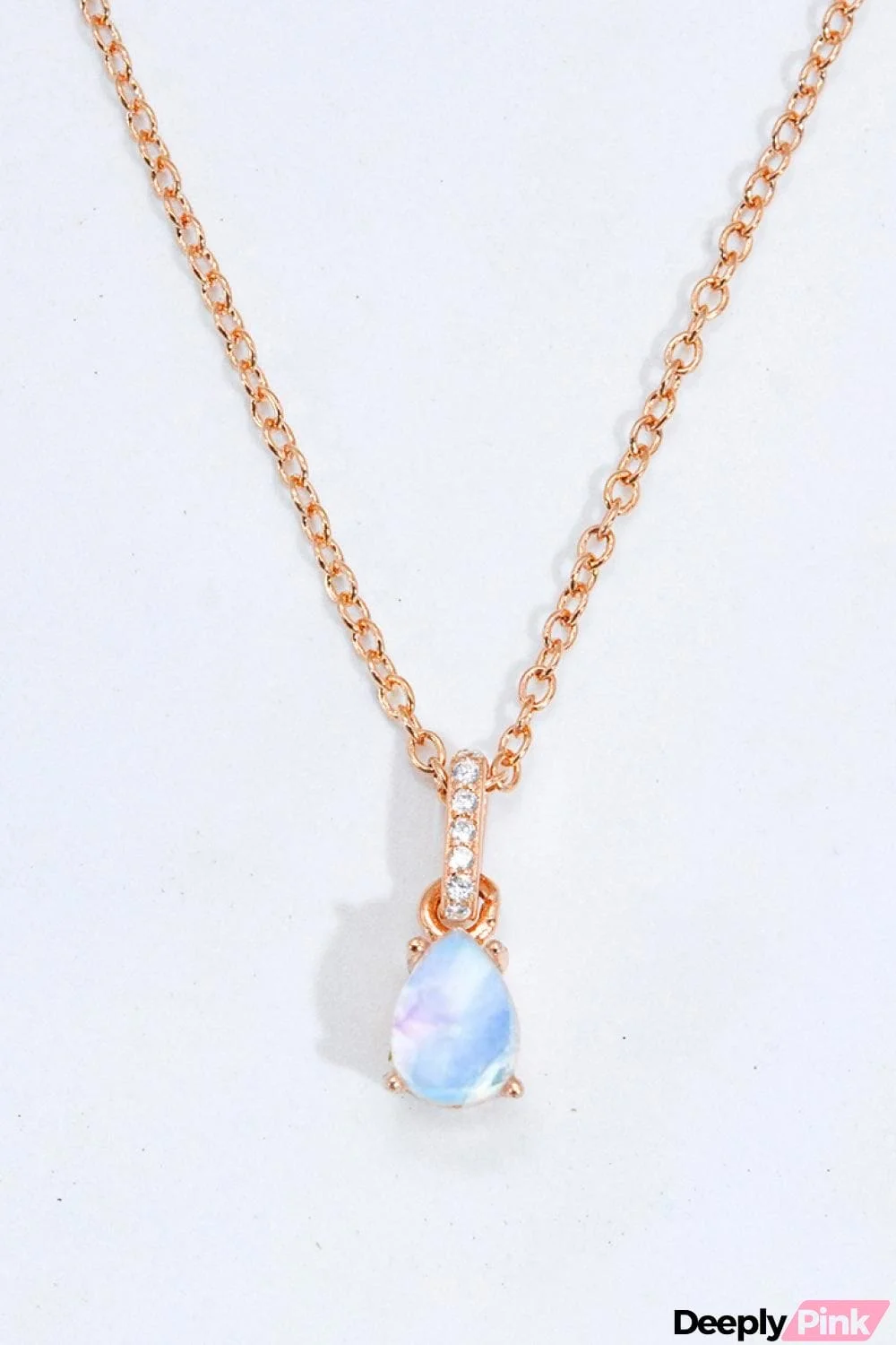 Moonstone Teardrop Pendant Necklace