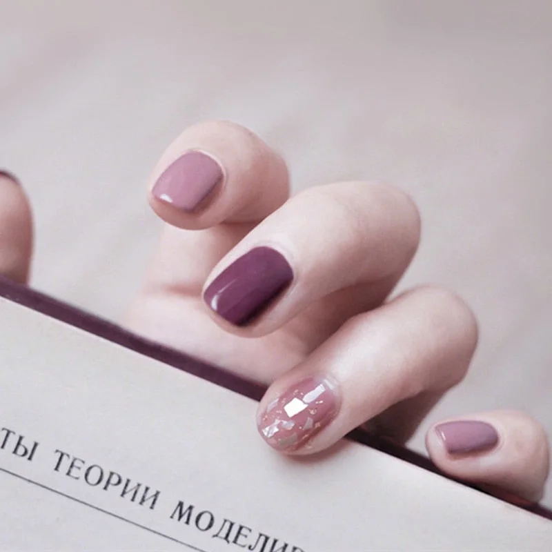 24pcs/set Press on Nail Tips Acrylic 10 Sizes Flower Design Fake Nails Art Full Cover French False Nail Art Tips Artifical Nails-Nail Inspo