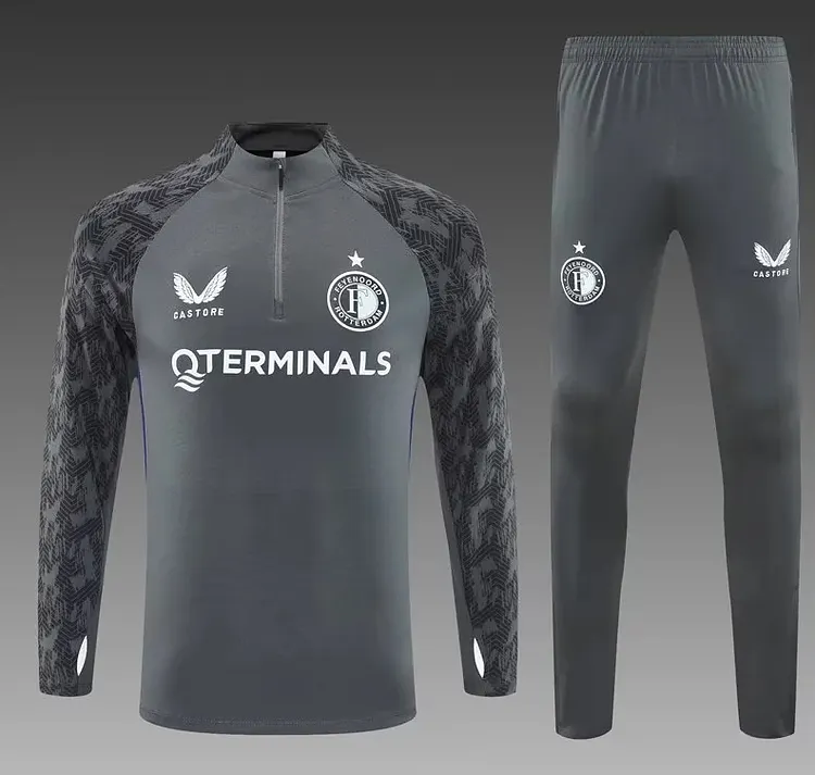 2025-26 new season Feyenoord dark grey training suit
