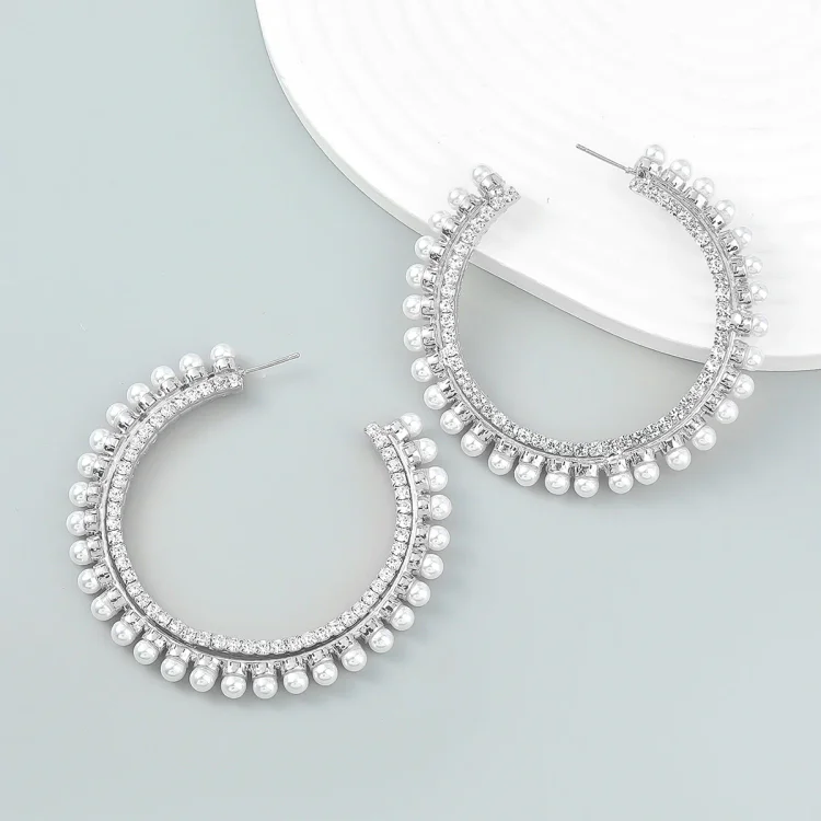 Pearl Hoop Earrings