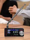 SI4732 Mini Pocket Radio 1.9inch IPS Screen HF SW MW VHF Radio LSB USB AM FM