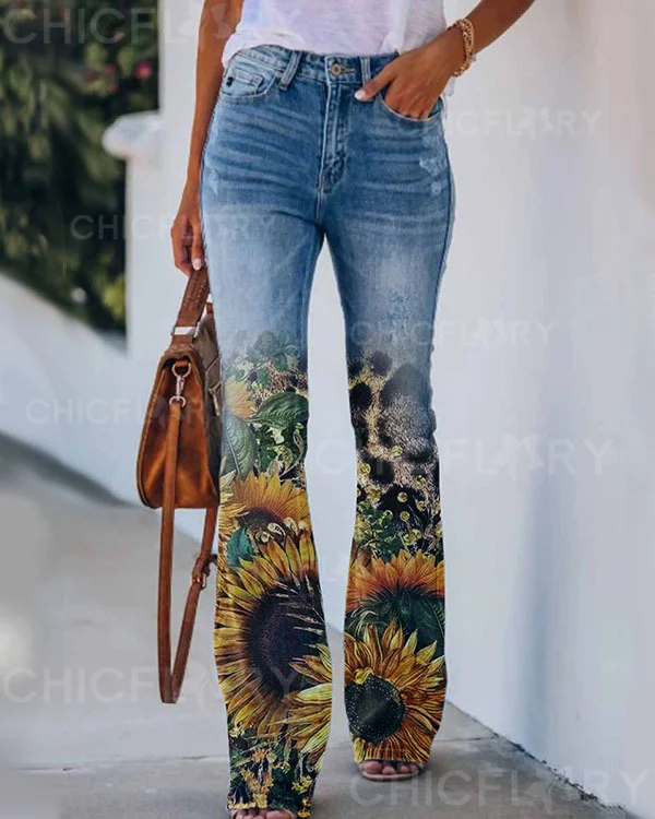 Floral Casual Pants