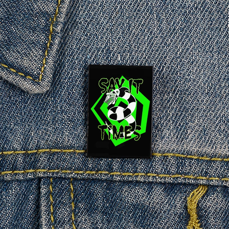 Streetwear Pin Letter Ghost Alloy Unisex Brooches