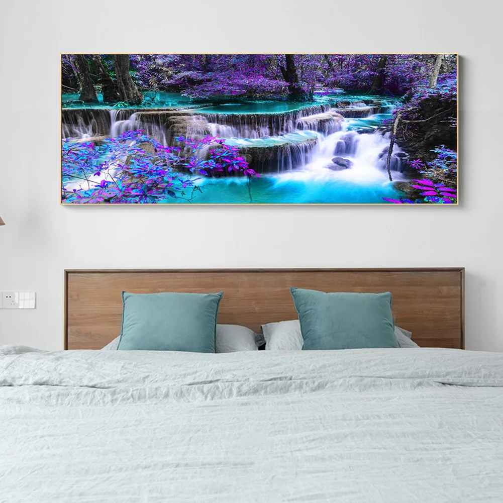 Diamond Painting - Full Square Drill -  Mountain Fall(90*40cm)