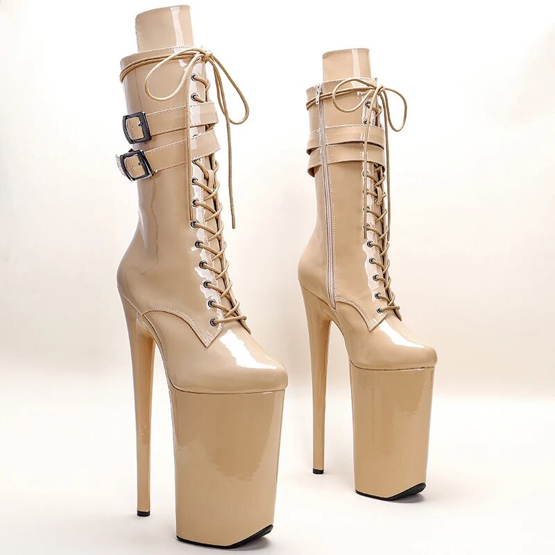TAAFO 26CM/10inches Exotic High Heel Platform Party Shoes Pole Dance Boot