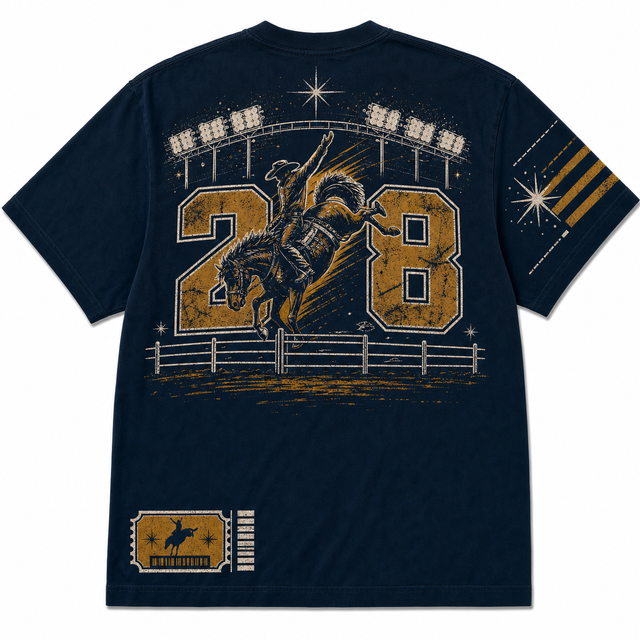 Bronco Rider Cotton T-Shirt