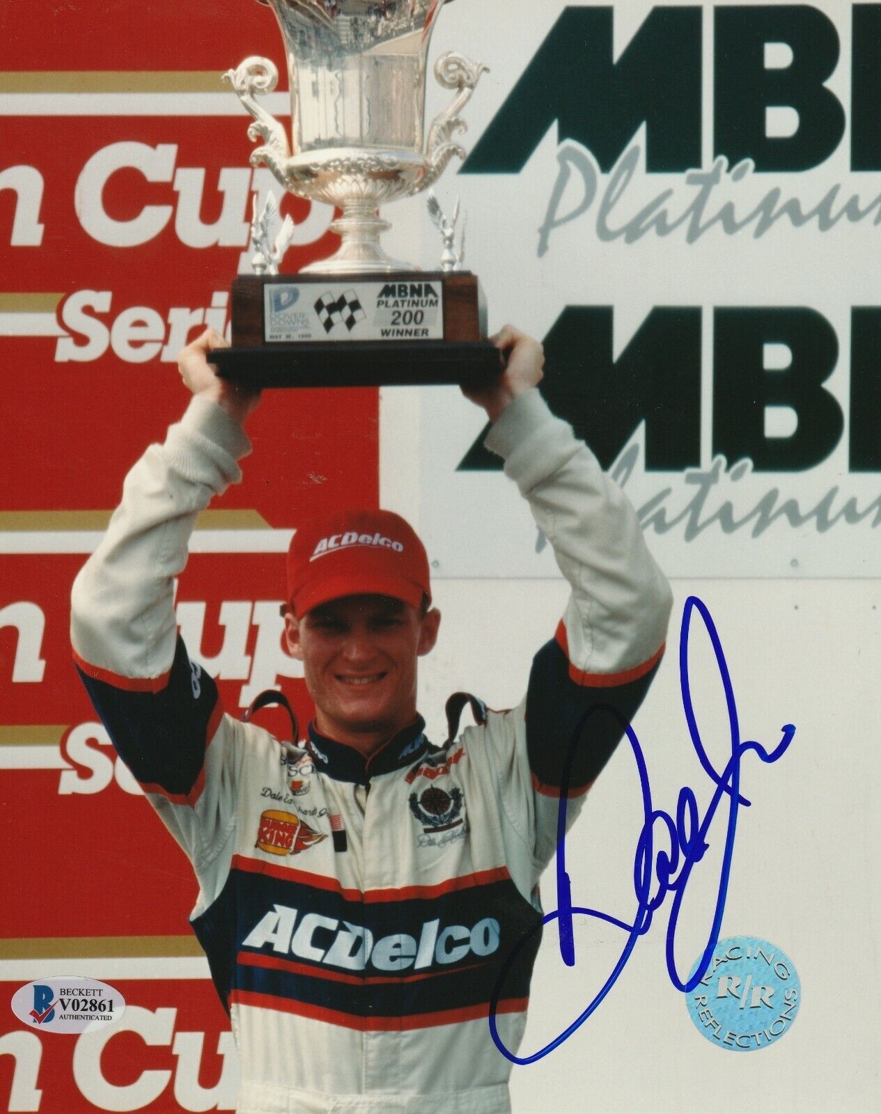 DALE EARNHARDT, JR. Signed 8x10 Photo Poster painting with Beckett COA