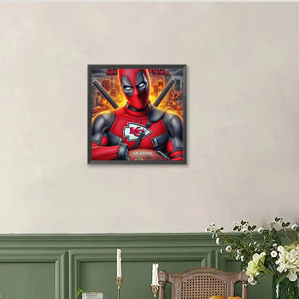 Diamond Painting - Full Round Drill - Kansas City Chiefs(Canvas|40*40cm)