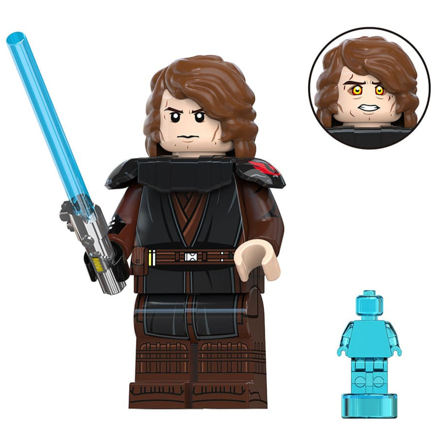 Anakin Skywalker (Dark Side) Custom Star Wars Minifigure Minifigure Bricks monstertoys