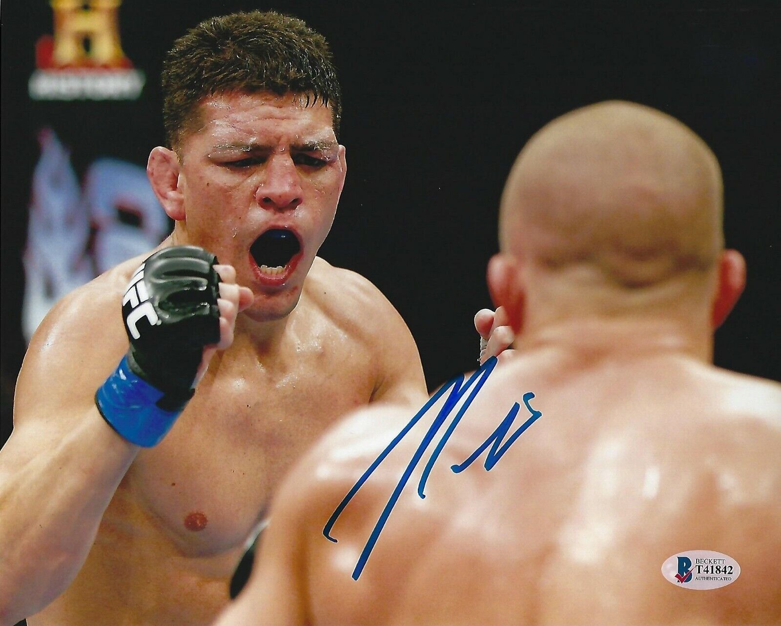 Nick Diaz Signed 8x10 Photo Poster painting BAS Beckett COA UFC StrikeForce Picture Autograph 5