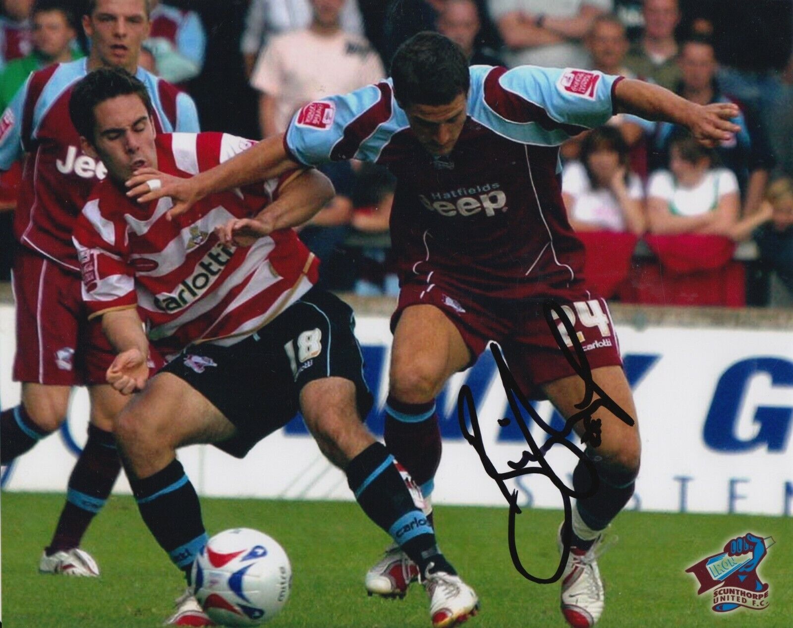 Billy Sharp Hand Signed 10x8 Photo Poster painting - Scunthorpe United Autograph.