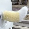Remote Control Electric Car Tail Universal Cute Fuzzy Wagging Moving Tail Easy To Install for Auto Trunk Charm Cosplay Accessory