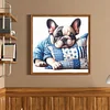 French Bulldog-11CT Stamped/Counted Cross Stitch 40*40cm/15.75*15.75in