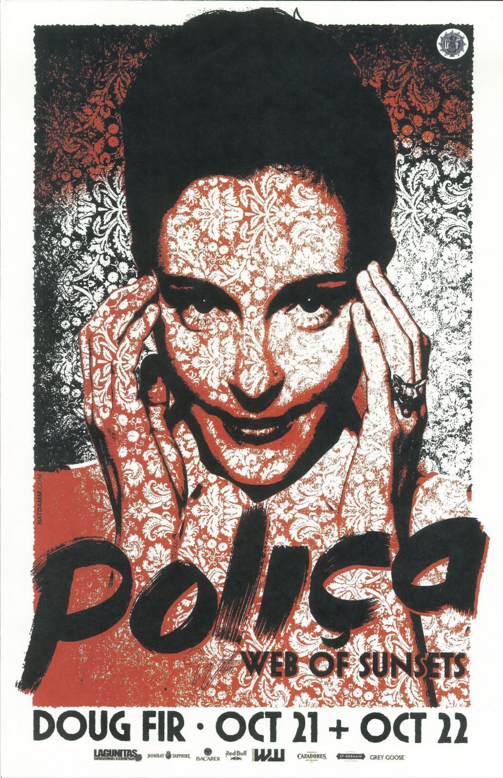 POLICA 2014 Gig POSTER Portland Oregon Concert