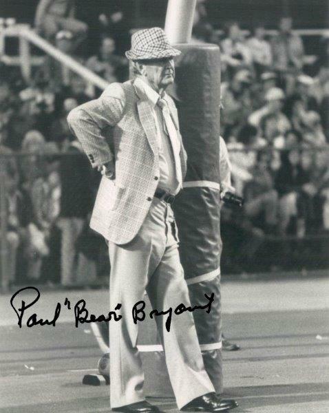 REPRINT - PAUL BEAR BRYANT Alabama Crimson Tide Signed Autographed 8x10 Photo Poster painting RP