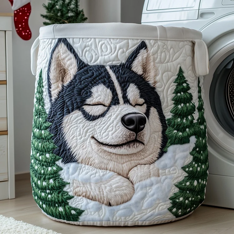 Husky Quilted Laundry Basket GFTOTG750