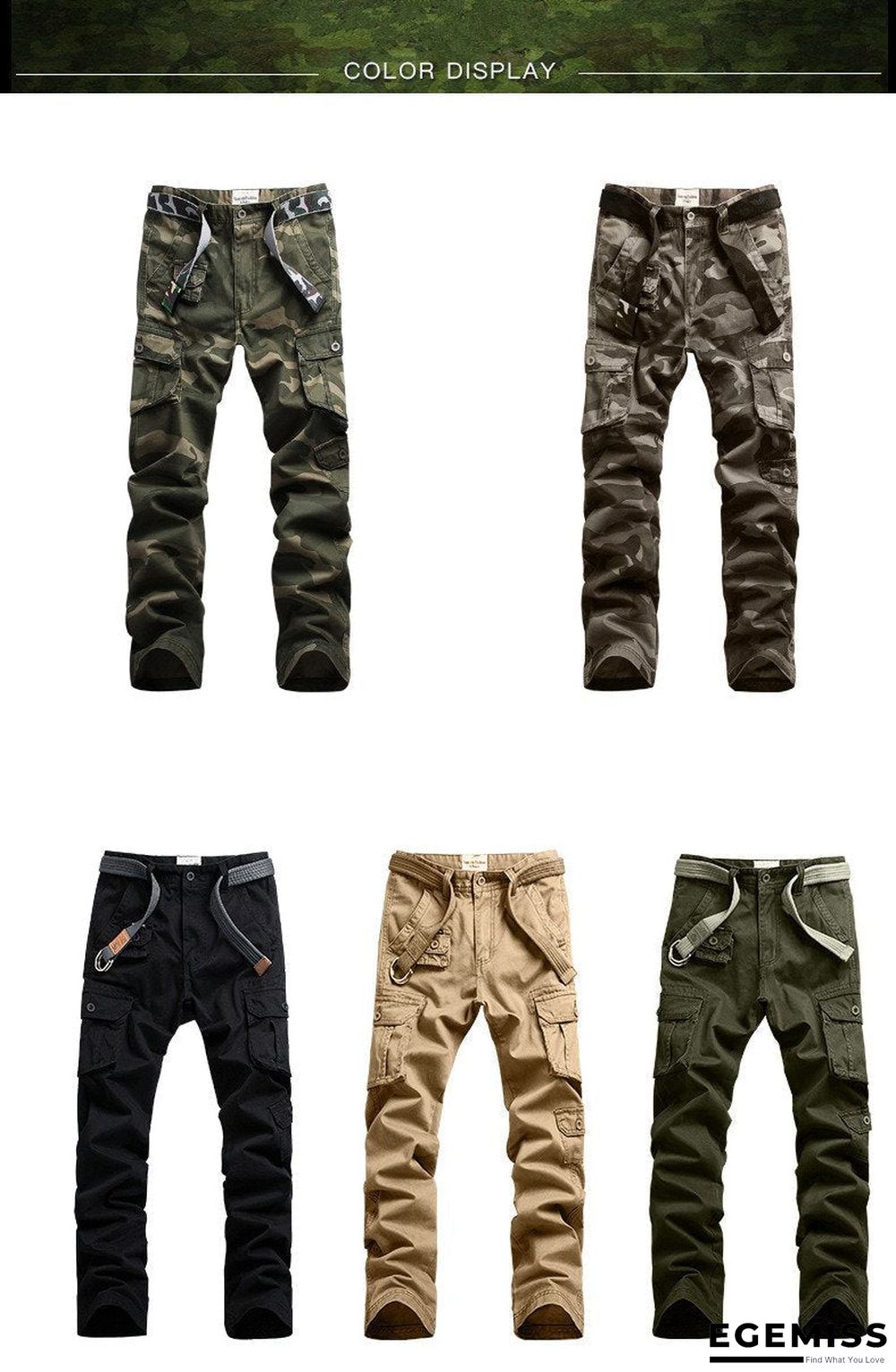 Men Casual Pants Military Tactical Pantalon Camouflage Homme Slim Fit Cargo Pants Homber Modis Black Uomo Trousers | EGEMISS