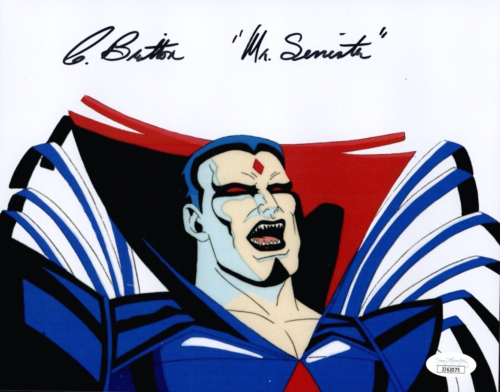 CHRIS BRITTON Signed X-MEN 8x10 Photo Poster painting MR. SINISTER Autograph JSA COA Cert