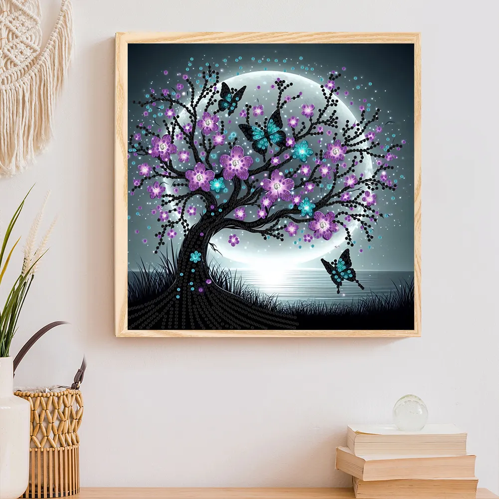 Diamond Painting - Partial Special Shaped Drill - Tree(Canvas|30*30cm)