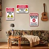 3pcs - Dog Warning- Vintage Metal  Signs(8*12Inch)