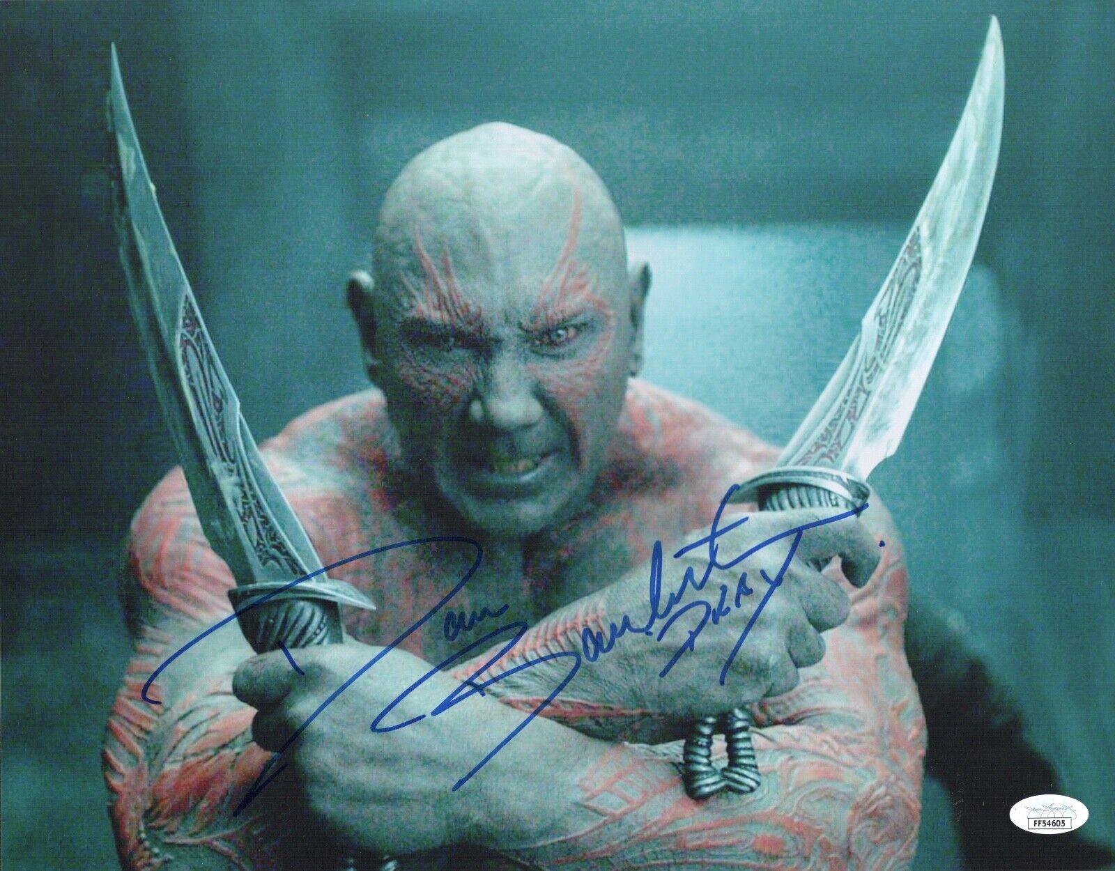 DAVE BAUTISTA Signed GUARDIANS OF THE GALAXY 11x14 Photo Poster painting Autograph JSA COA