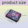 (US Local)Flower 5D DIY Diamond Painting Wallet Diamond Painting Card Holder Coin Purse
