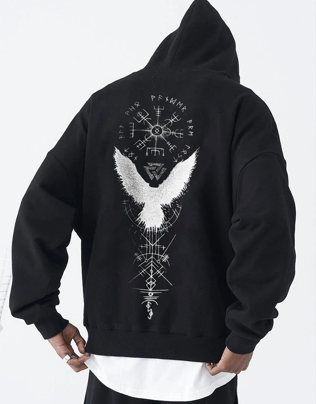 Valkyrie Vintage Spell Raven Totem Hoodies