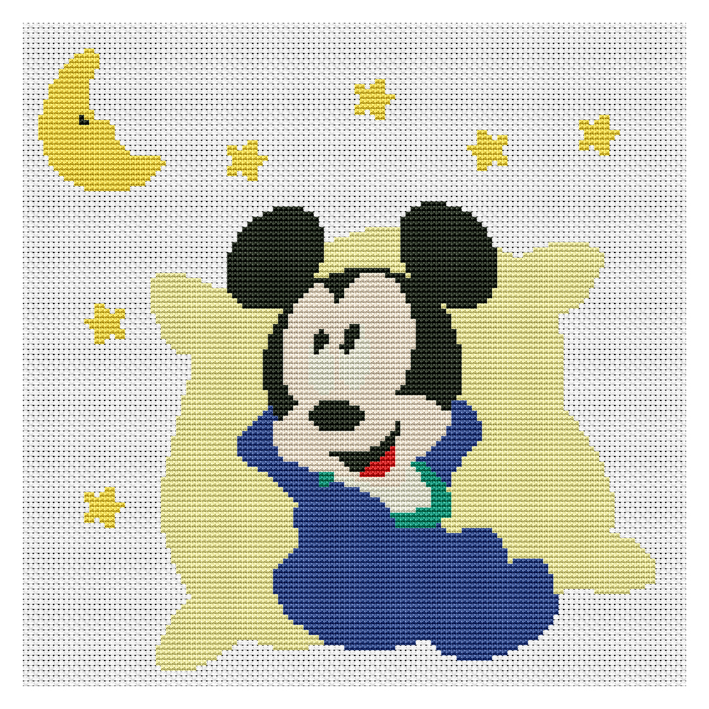 

Cartoon - 11CT Stamped Cross Stitch - 35*35CM, 501 Original