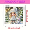 Snow Girl - Diamond Painting - Partial Special Shaped Drill(Canvas|30*30cm)