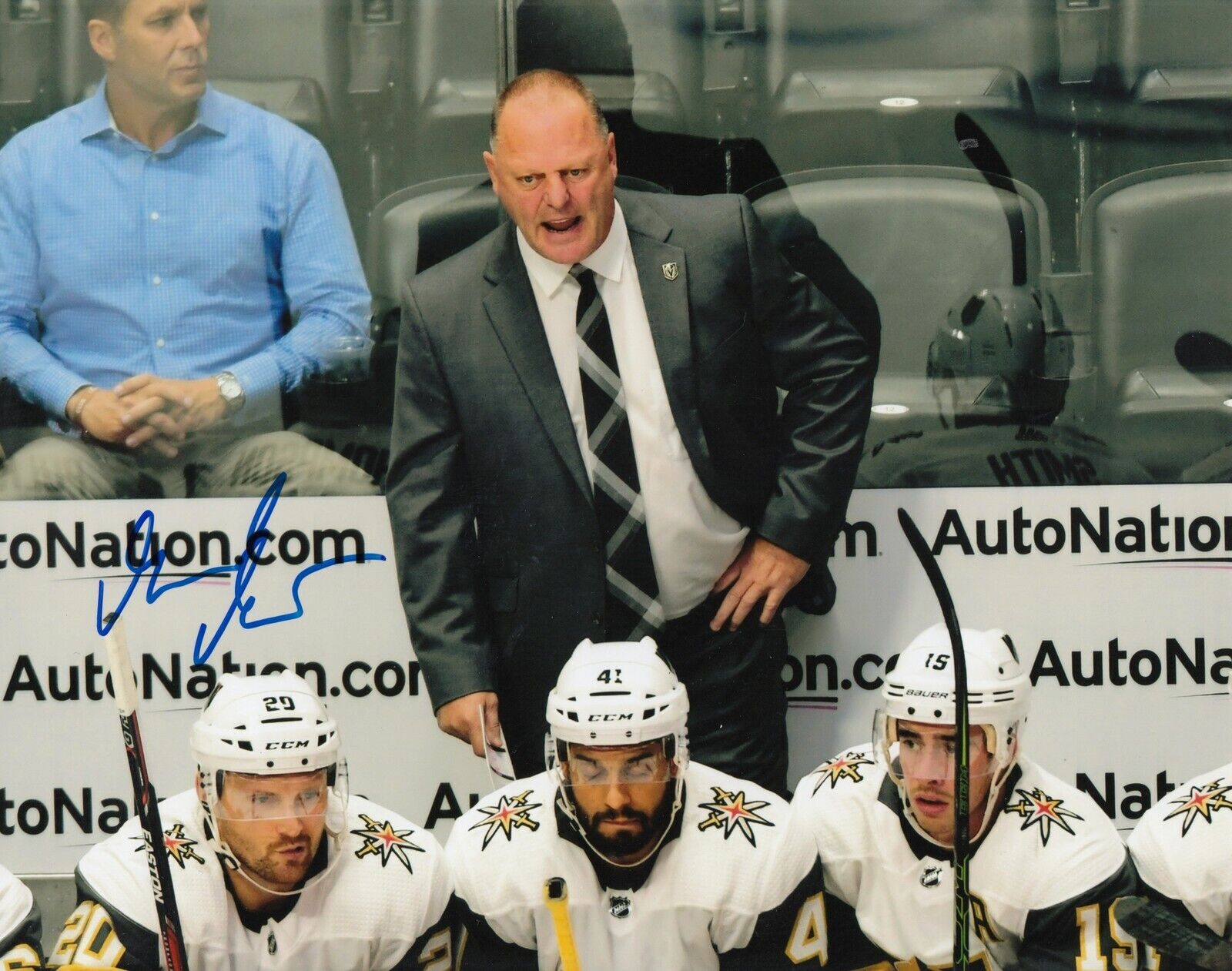 Gerald Gallant #0 8x10 Signed Photo Poster painting w/ COA Las Vegas Black Knights 031019