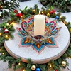  DIY Diamond Painting 3D Puzzle Irregular Shapes Mandala Lotus Shaped Candle Aromatherapy Holder Tray Decor Kit