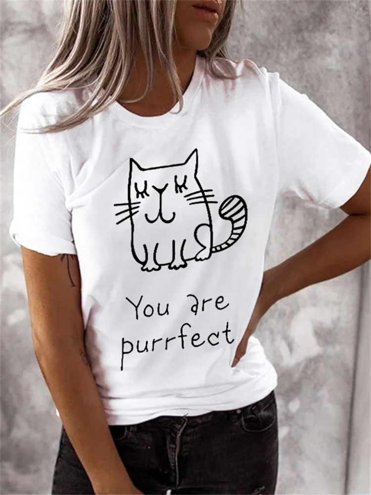 Lovely Cat You Are Purrfect T Shirt