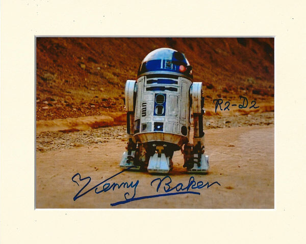 KENNY BAKER R2D2 STAR WARS FORCE AWAKENS PP 8x10 MOUNTED SIGNED AUTOGRAPH Photo Poster painting